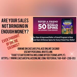 WANT 50 FREE SPINS? Caesars Palace Online Casino Referral Offer